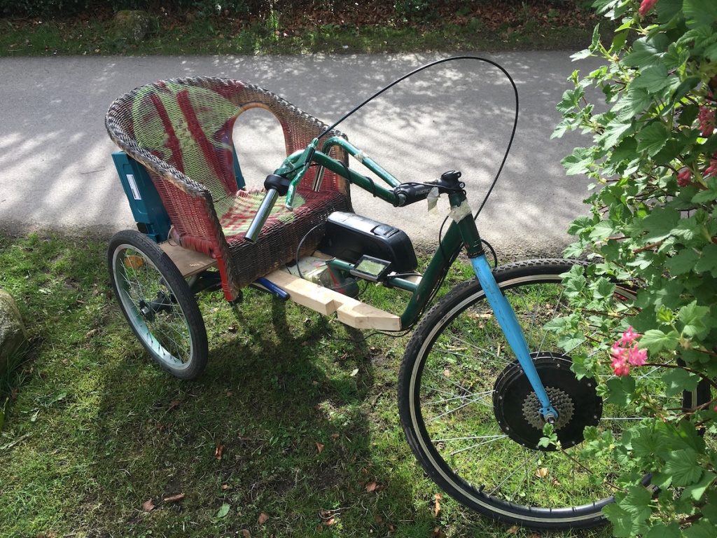 The cane chair bike