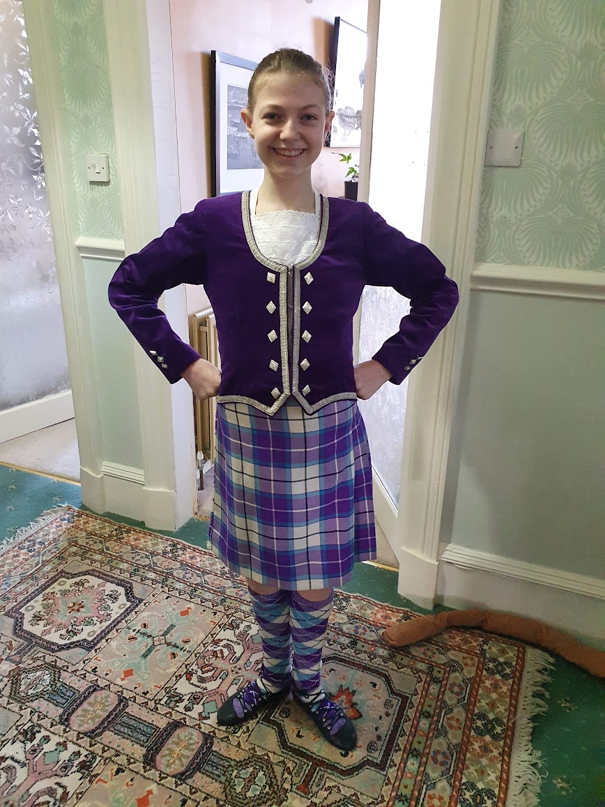 The highland dance exam, some crochet, and groat oats